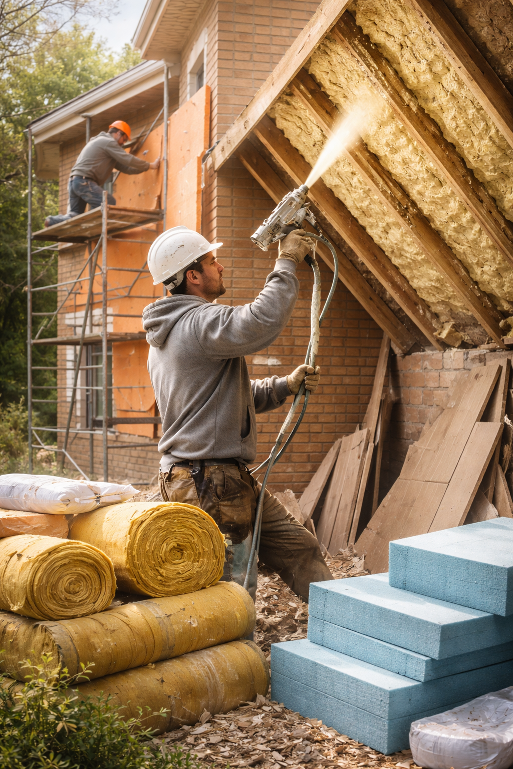Утепление домов в Осинниках под ключ от 4305 руб/м2 | Профессионально — ТепломастерСнн