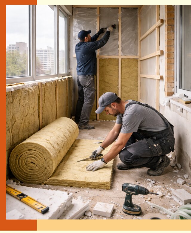 Утепление балкона под ключ в Осинниках качественно и быстро