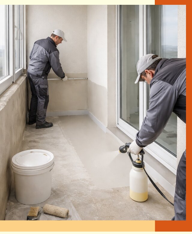 Утепление балкона жидкой теплоизоляцией в Осинниках от 5894 руб./м2 | ТепломастерСнн